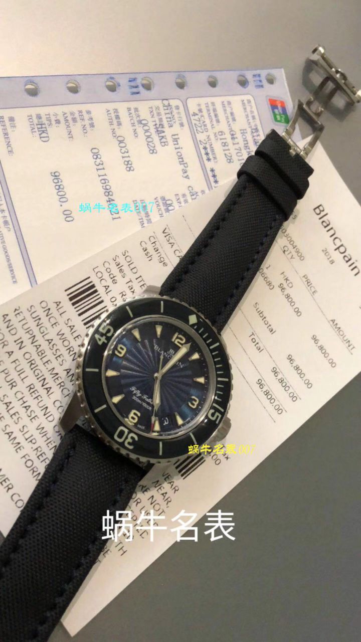 【 Video analysis ZF Factory Blancpain  Fifty Fathoms  Replica Copy  Watches 】BlancpainBlancpain  Fifty Fathoms 系列 5015D-1140-52B wrist watches  / BP061