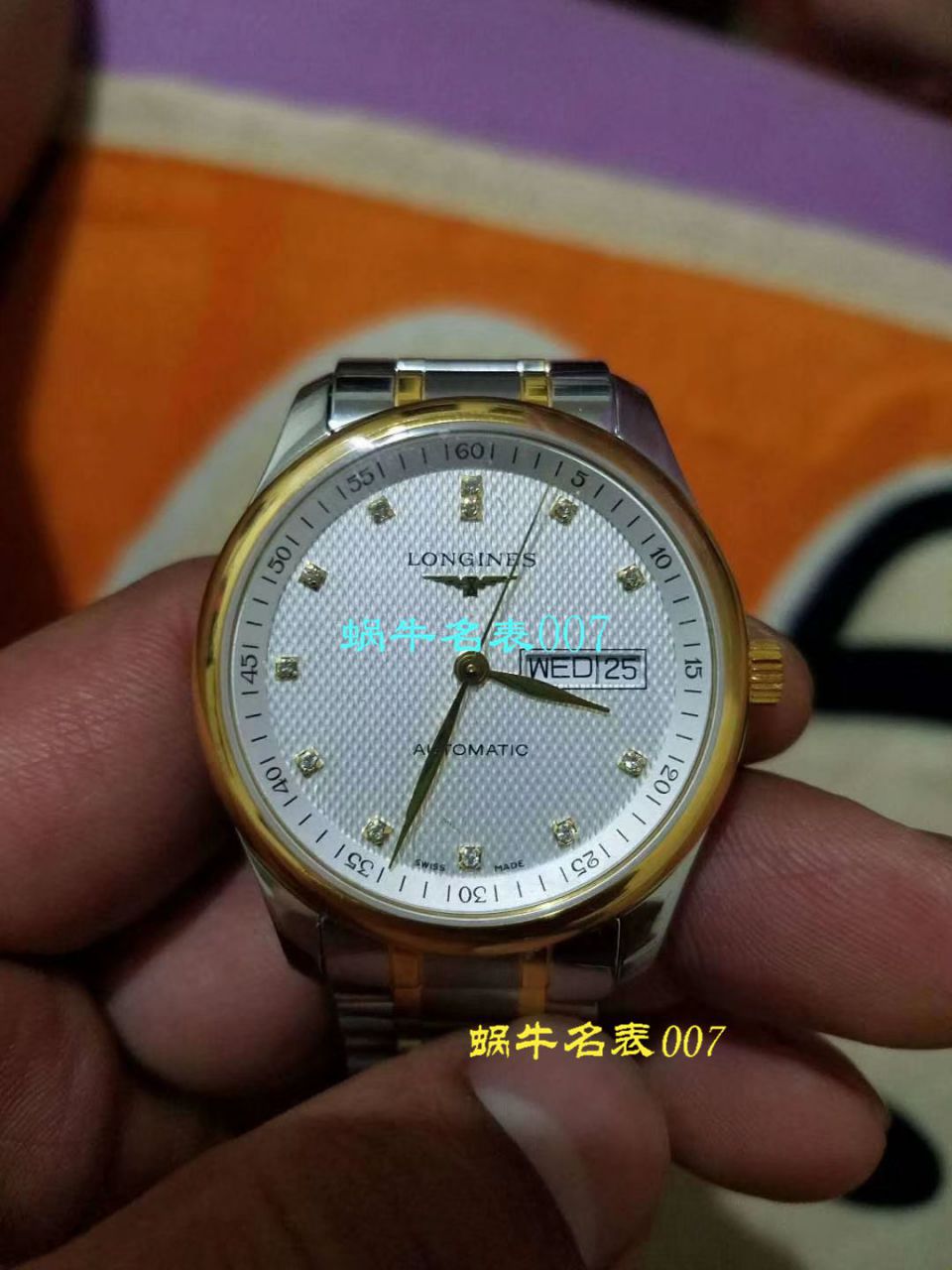 【LG Perfect  High quality  Replica Watches 】 Longines 名匠系列 Day-Date 双历L2.755.4.78.3 wrist watches  / L099