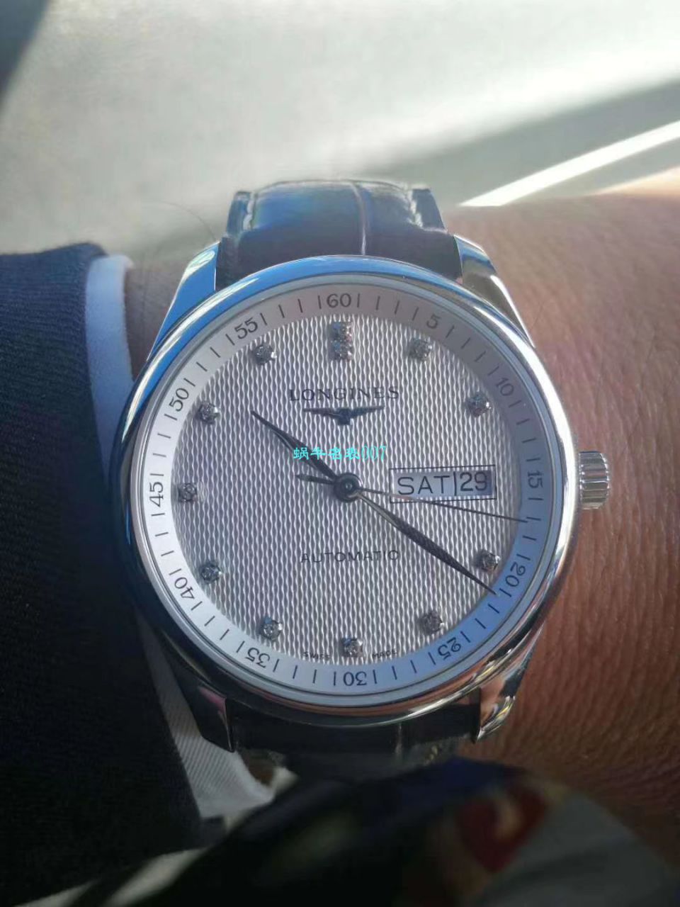 【LG Perfect  High quality  Replica Watches 】 Longines 名匠系列 Day-Date 双历L2.755.4.78.3 wrist watches  / L099