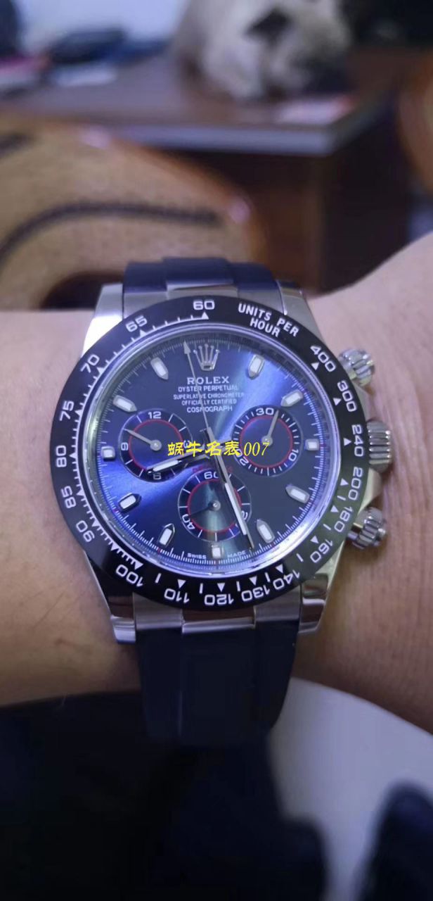 【N Factory 最新神作～原装结构4130 Ditongna 】 Rolex  Cosmograph Daytona  Ditongna  Best  Replica Copy  Watches 116520-78590 黑盘 wrist watches (黑钢迪) / R216