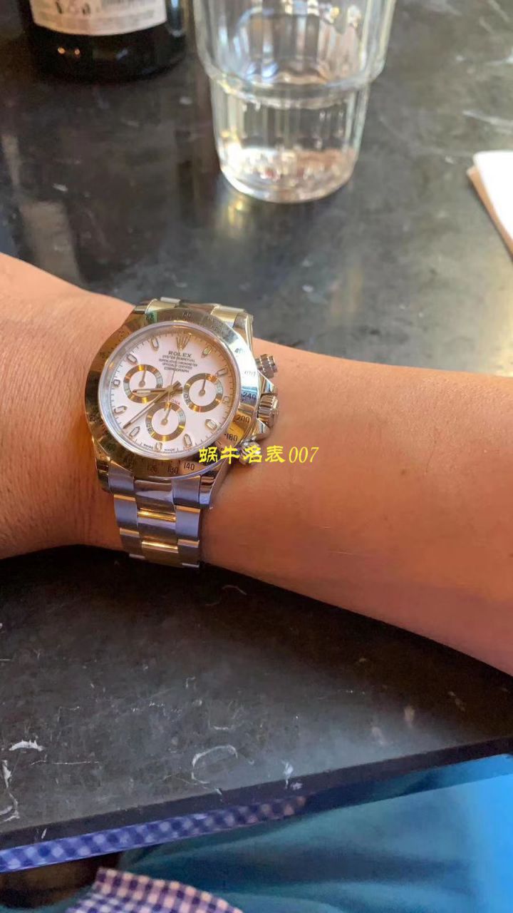 【N Factory 最新神作～原装结构4130 Ditongna 】 Rolex  Cosmograph Daytona  Ditongna  Best  Replica Copy  Watches 116520-78590 黑盘 wrist watches (黑钢迪) / R216