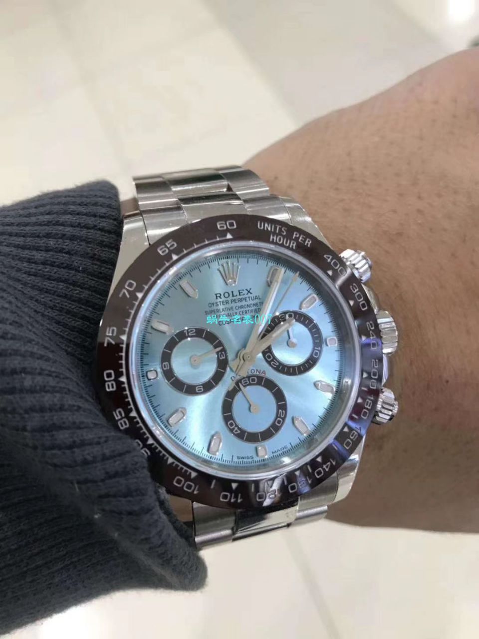【N Factory  Perfect  High quality  Replica Watches 】 Rolex  Cosmograph Daytona  Ditongna 系列116506-78596冰蓝盘棕色计时外圈 wrist watches  / R236
