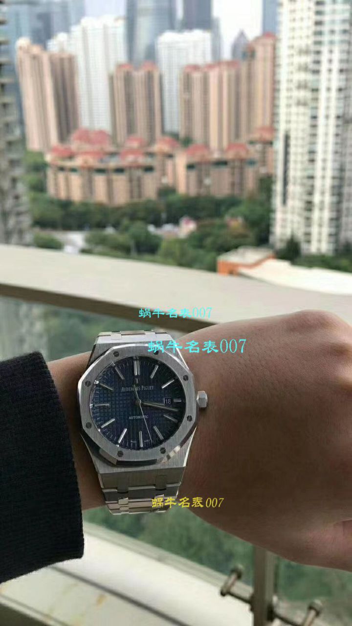 【JF Perfect  High quality  Replica Watches 】Audemars Piguet 皇家橡树系列15400ST.OO.1220ST.04 wrist watches  / AP129