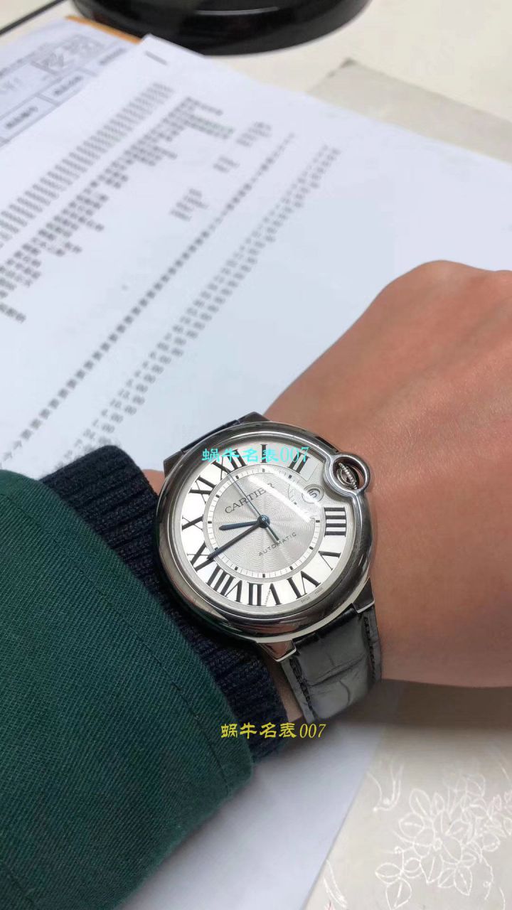 【独家视频测评V6 Factory  Perfect  High quality  Replica Watches 】 Cartier  蓝气球系列大号蓝气球42毫米W69012Z4男表 / K128
