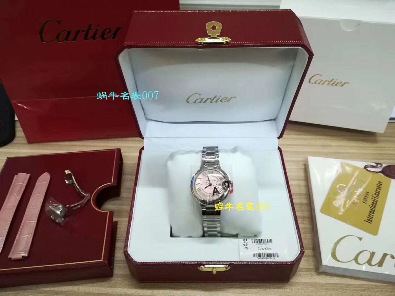 【独家视频测评HBBV6 Perfect  High quality  Replica Watches 】 Cartier  蓝气球系列W6920100女士33毫米机械版本 wrist watches  / K060