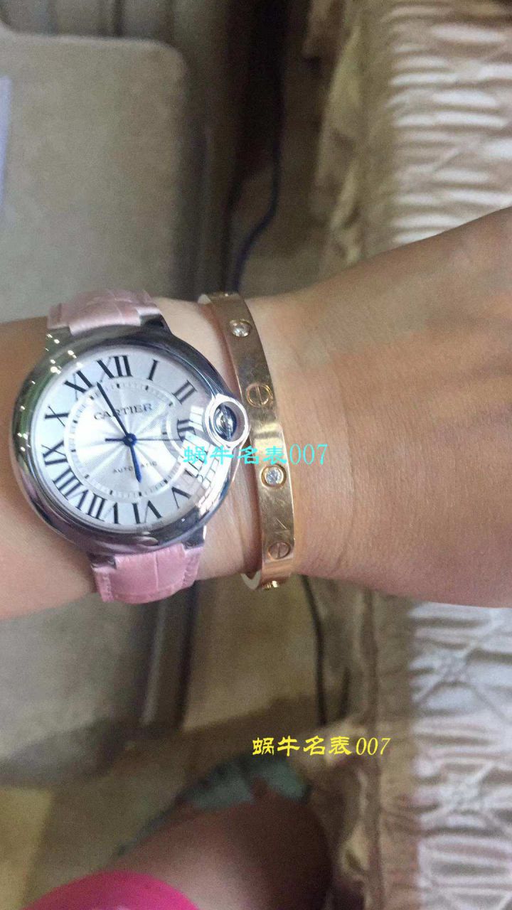 【独家视频测评HBBV6 Perfect  High quality  Replica Watches 】 Cartier  蓝气球系列W6920100女士33毫米机械版本 wrist watches  / K060