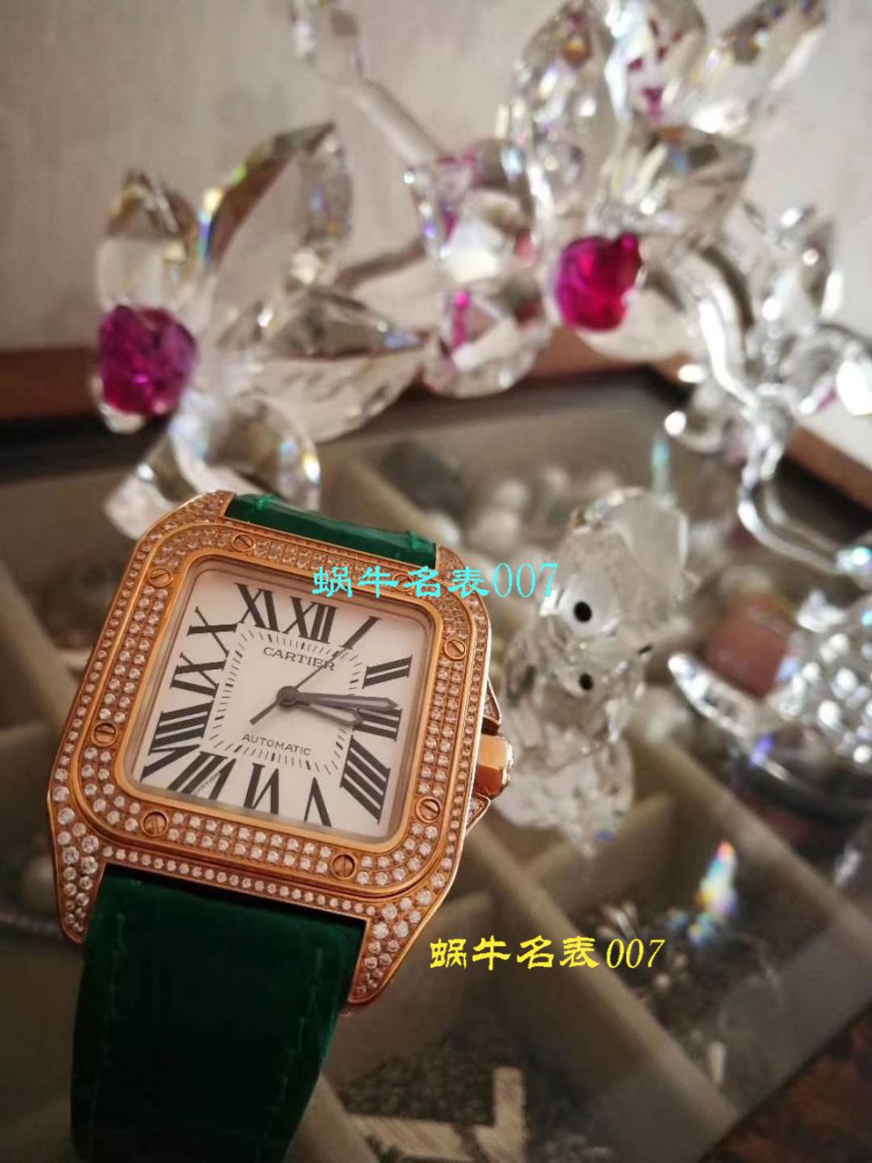 【独家视频测评HBBV6 Factory  Perfect  High quality  Replica Watches 】 Cartier   Santos 系列W20126X8 女士机械 wrist watches  / KDY084