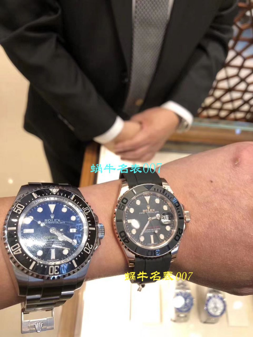 【独家视频测评NOOB Factory 1:1 Replica Watches 】 Rolex  Yacht-Master 系列116655-Oysterflex bracelet金壳 wrist watches   / RBC018