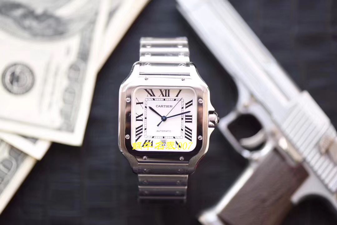 【 Video analysis V6 Factory  top  Replica Copy 表】 Cartier   Santos 系列WSSA0009（大号）,WSSA0010（中号） wrist watches  / K226