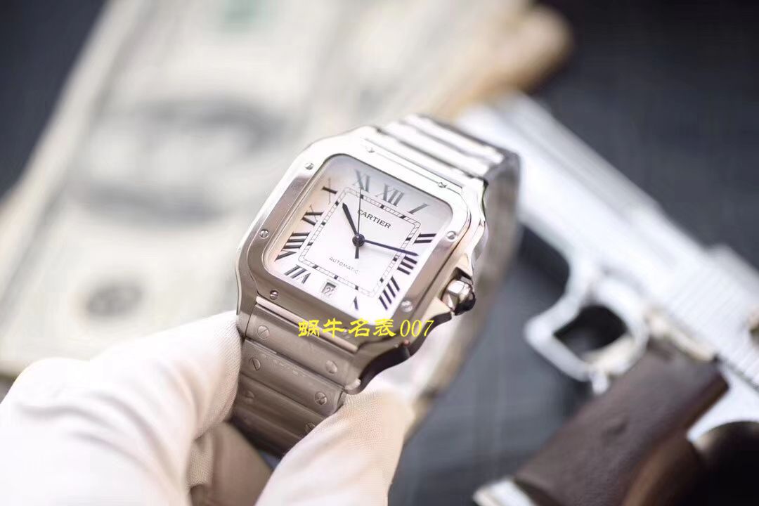 【 Video analysis V6 Factory  top  Replica Copy 表】 Cartier   Santos 系列WSSA0009（大号）,WSSA0010（中号） wrist watches  / K226