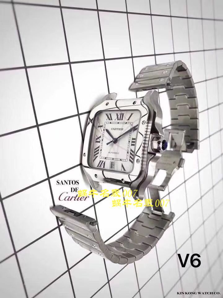 【 Video analysis V6 Factory  top  Replica Copy 表】 Cartier   Santos 系列WSSA0009（大号）,WSSA0010（中号） wrist watches  / K226