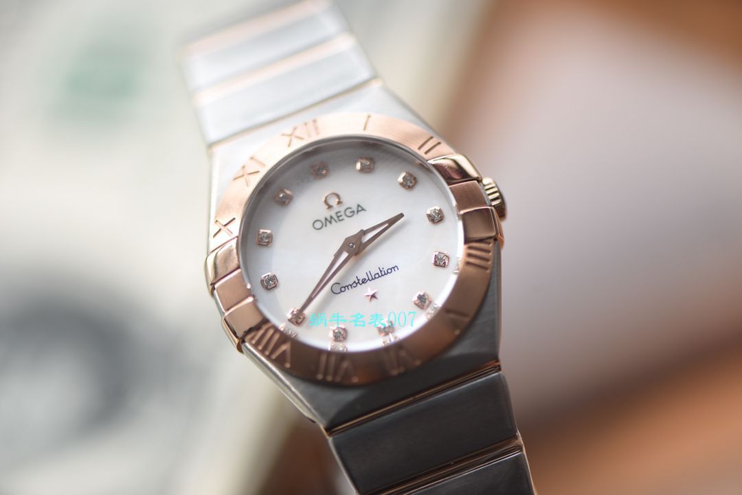 OMEGA Constellation 系列123.10.27.60.57.001女士石英 wrist watches （多色可选）【 Video analysis SSS Perfect  High quality  Replica Watches 】 / MAI310