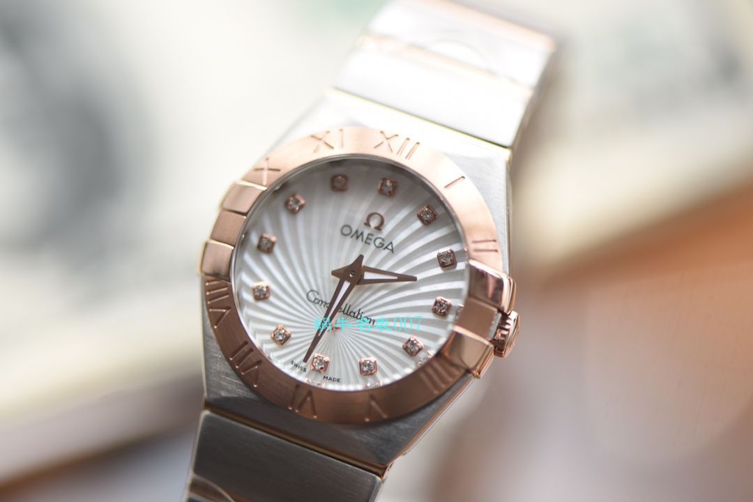 OMEGA Constellation 系列123.10.27.60.57.001女士石英 wrist watches （多色可选）【 Video analysis SSS Perfect  High quality  Replica Watches 】 / MAI310