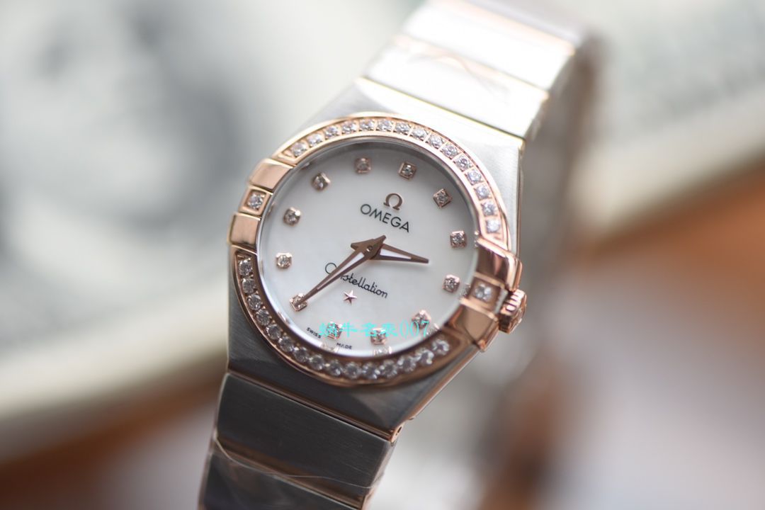 OMEGA Constellation 系列123.10.27.60.57.001女士石英 wrist watches （多色可选）【 Video analysis SSS Perfect  High quality  Replica Watches 】 / MAI310