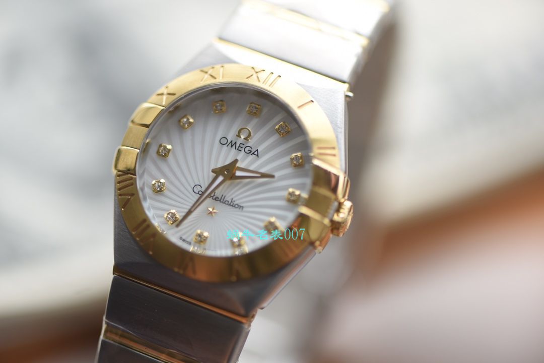 OMEGA Constellation 系列123.10.27.60.57.001女士石英 wrist watches （多色可选）【 Video analysis SSS Perfect  High quality  Replica Watches 】 / MAI310