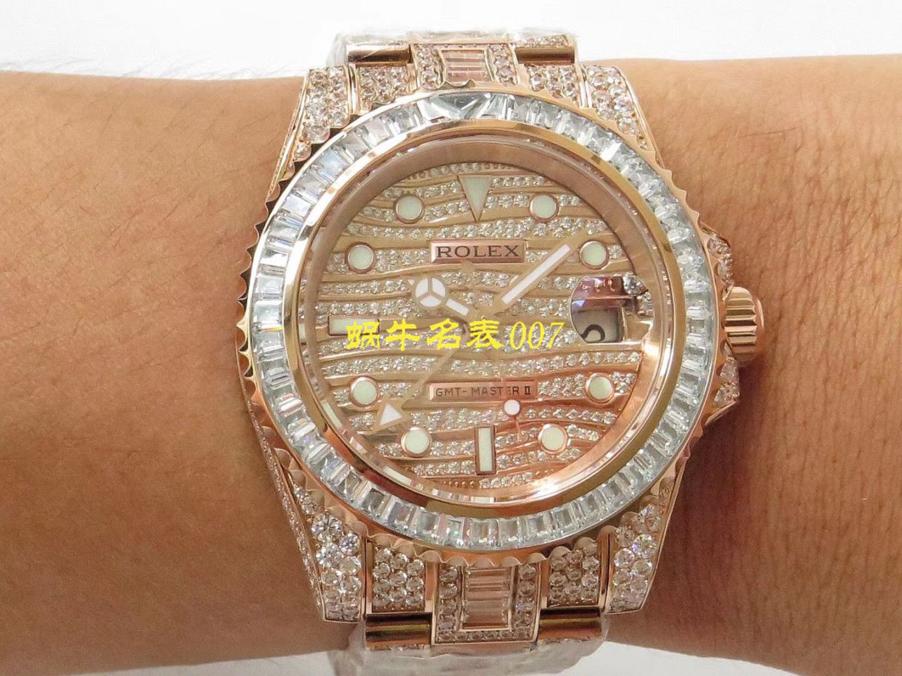 【 Rolex  Replica Copy 表】 Rolex  GMT MASTER II系列116769TBR-74779B wrist watches  / R322