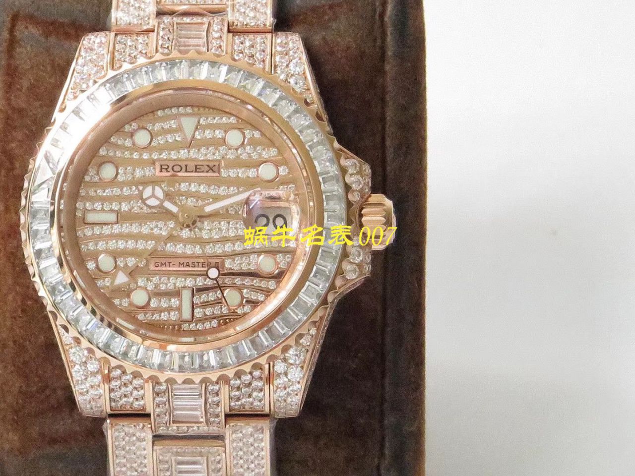 【 Rolex  Replica Copy 表】 Rolex  GMT MASTER II系列116769TBR-74779B wrist watches  / R322