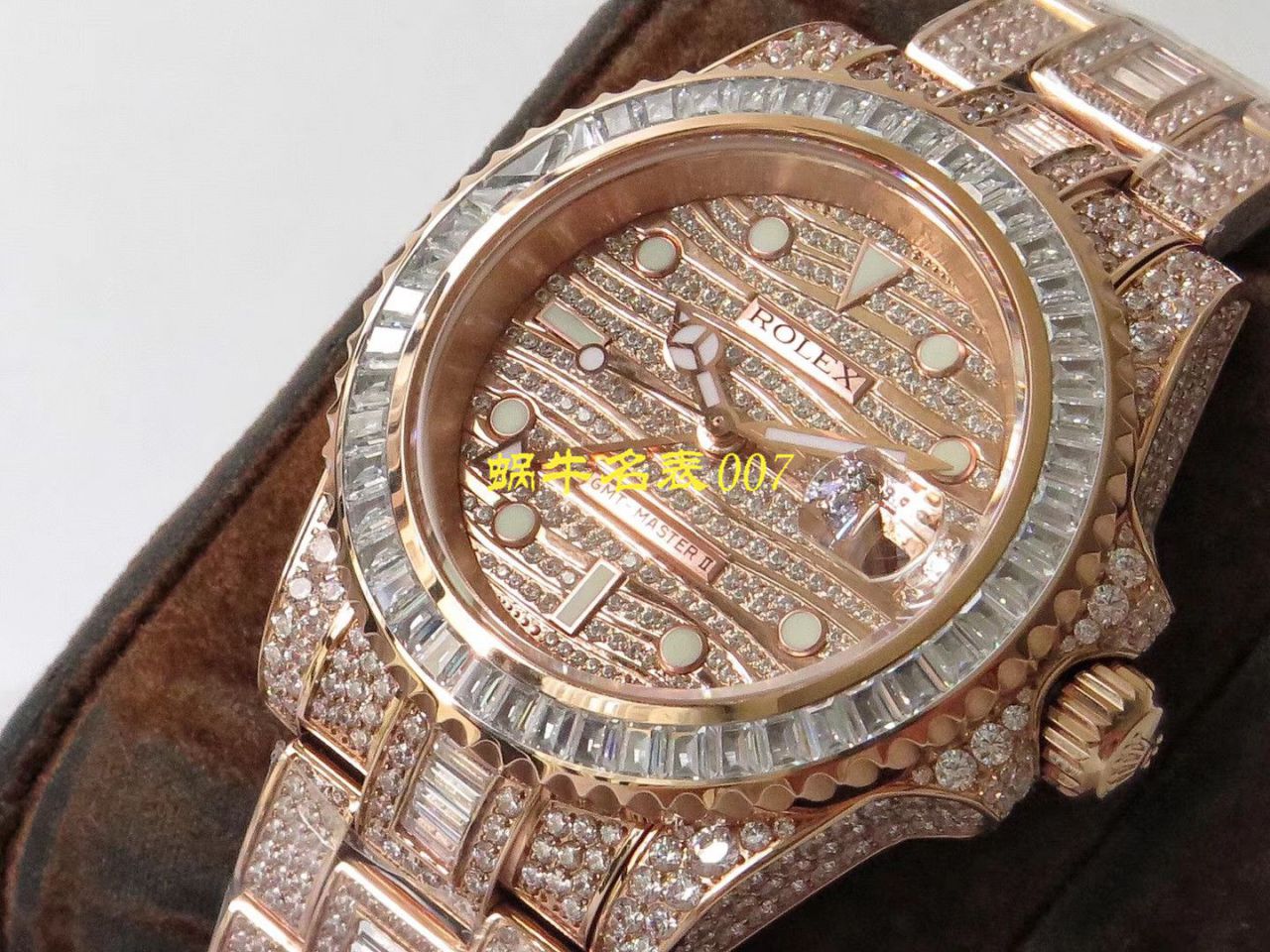 【 Rolex  Replica Copy 表】 Rolex  GMT MASTER II系列116769TBR-74779B wrist watches  / R322