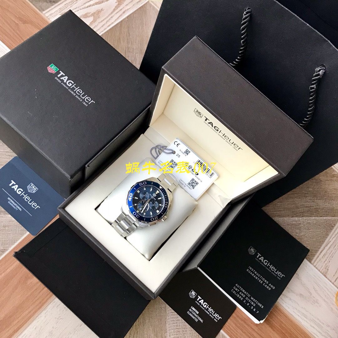 【渠道原单Tagheuer石英计时表】 TAG Heuer 竞潜系列CAY111B.BA0927，CAY111A.BA0927 wrist watches  / TG077