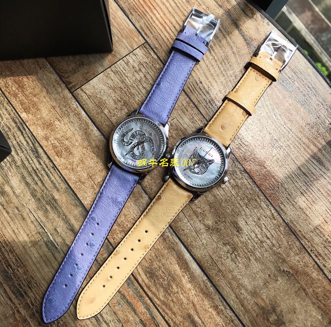 【Gucci渠道原单】古驰G-TIMELESS系列YA1264112猫头，YA1264113灵蛇女士 wrist watches  / GUCCIKK18
