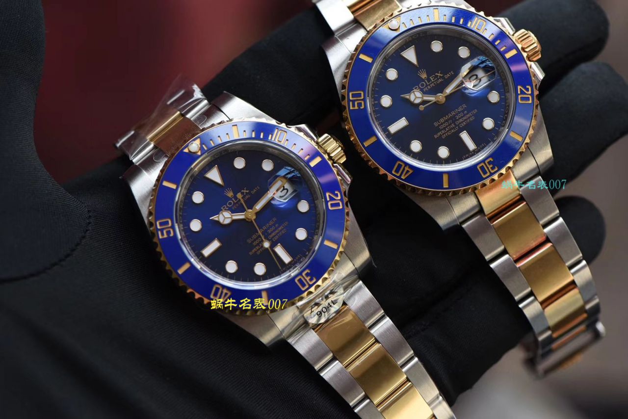 【AR Factory Rolex Replica Copy 表】 Rolex  Submariner 型系列116613LB-97203 蓝盘 wrist watches (904钢间金蓝水鬼) / R369