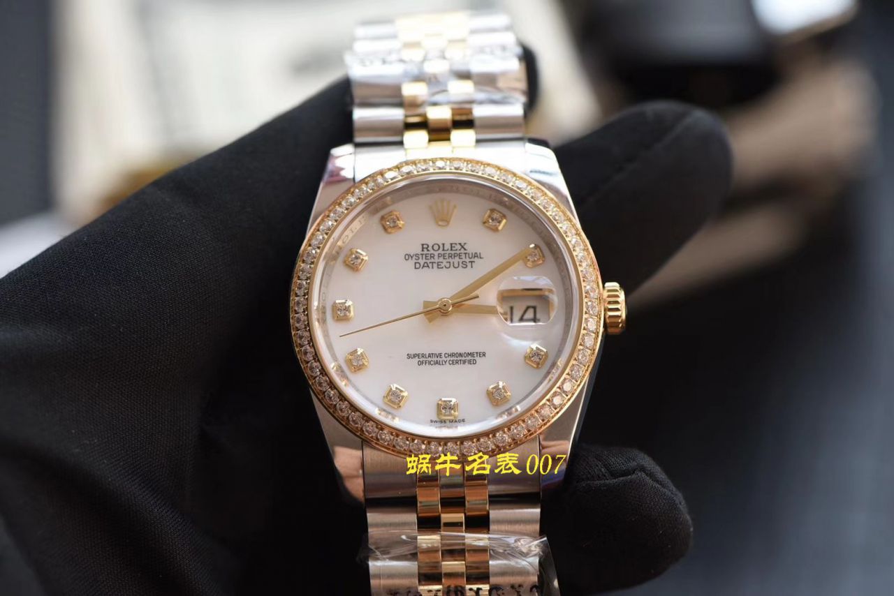 【台湾 Factory  Rolex  Replica 女表】 Rolex 女装  Datejust 系列116243-63603白色表盘 wrist watches  / R371