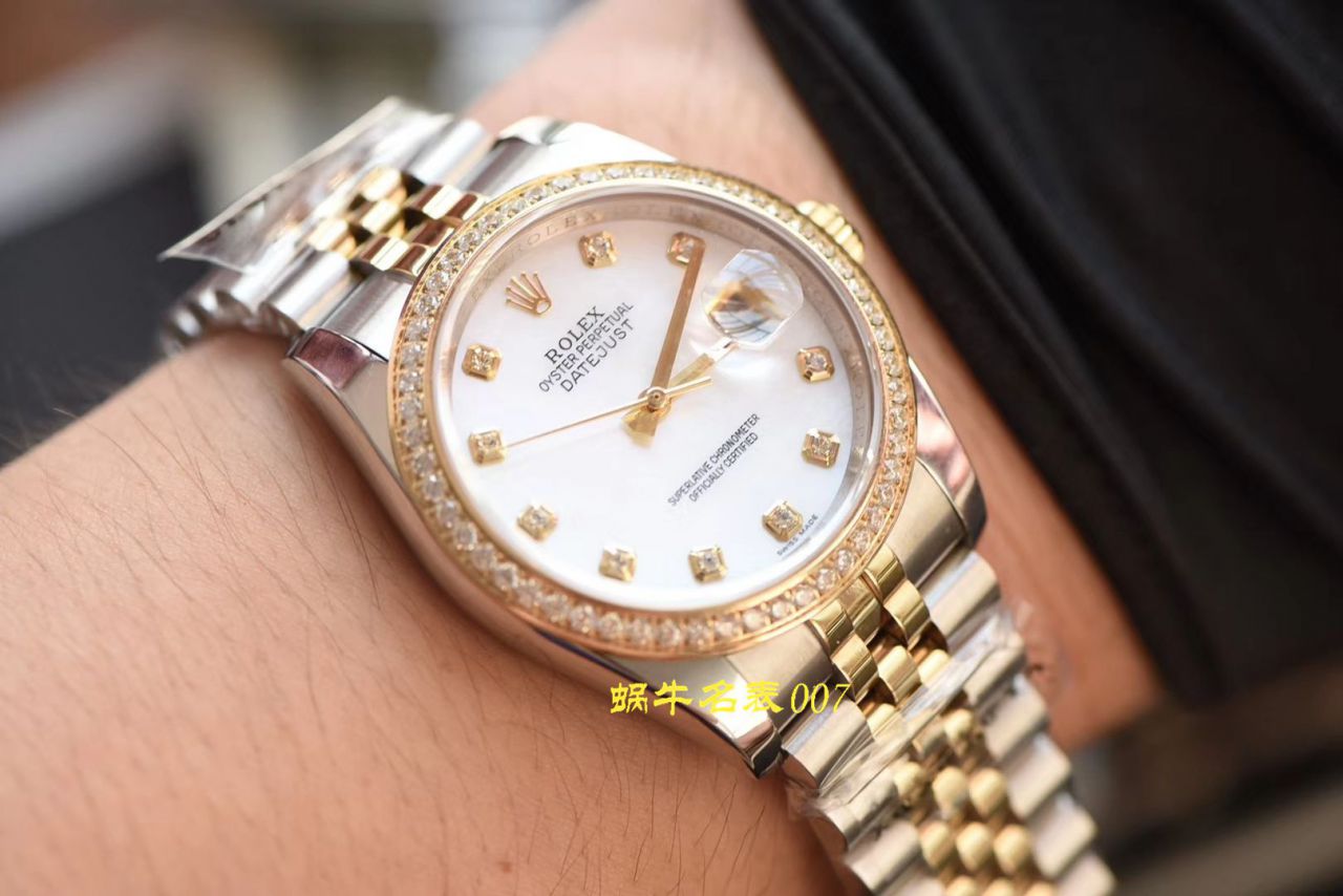 【台湾 Factory  Rolex  Replica 女表】 Rolex 女装  Datejust 系列116243-63603白色表盘 wrist watches  / R371