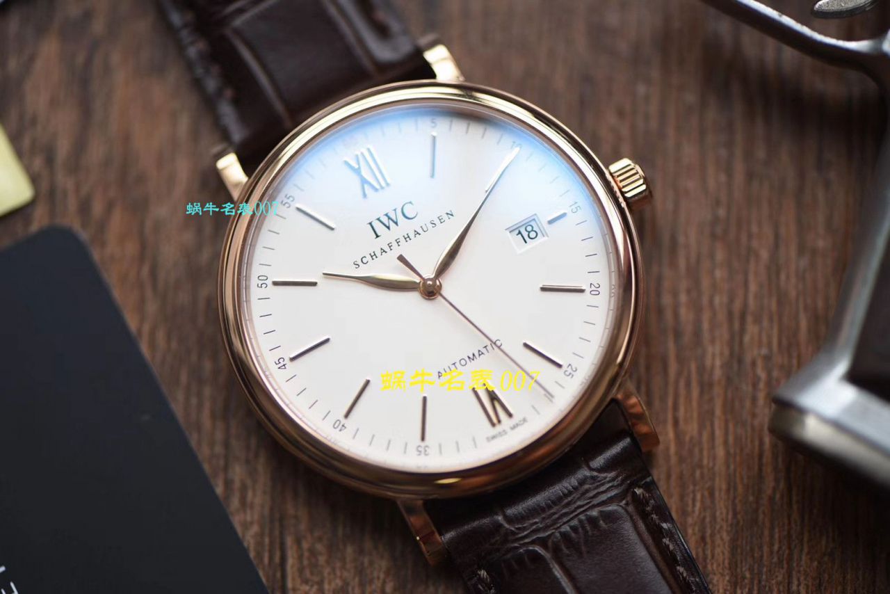 【 Video analysis V7 Factory IWC Replica 表】 IWC 表柏涛菲诺系列 Replica IW356504 wrist watches  / WG387