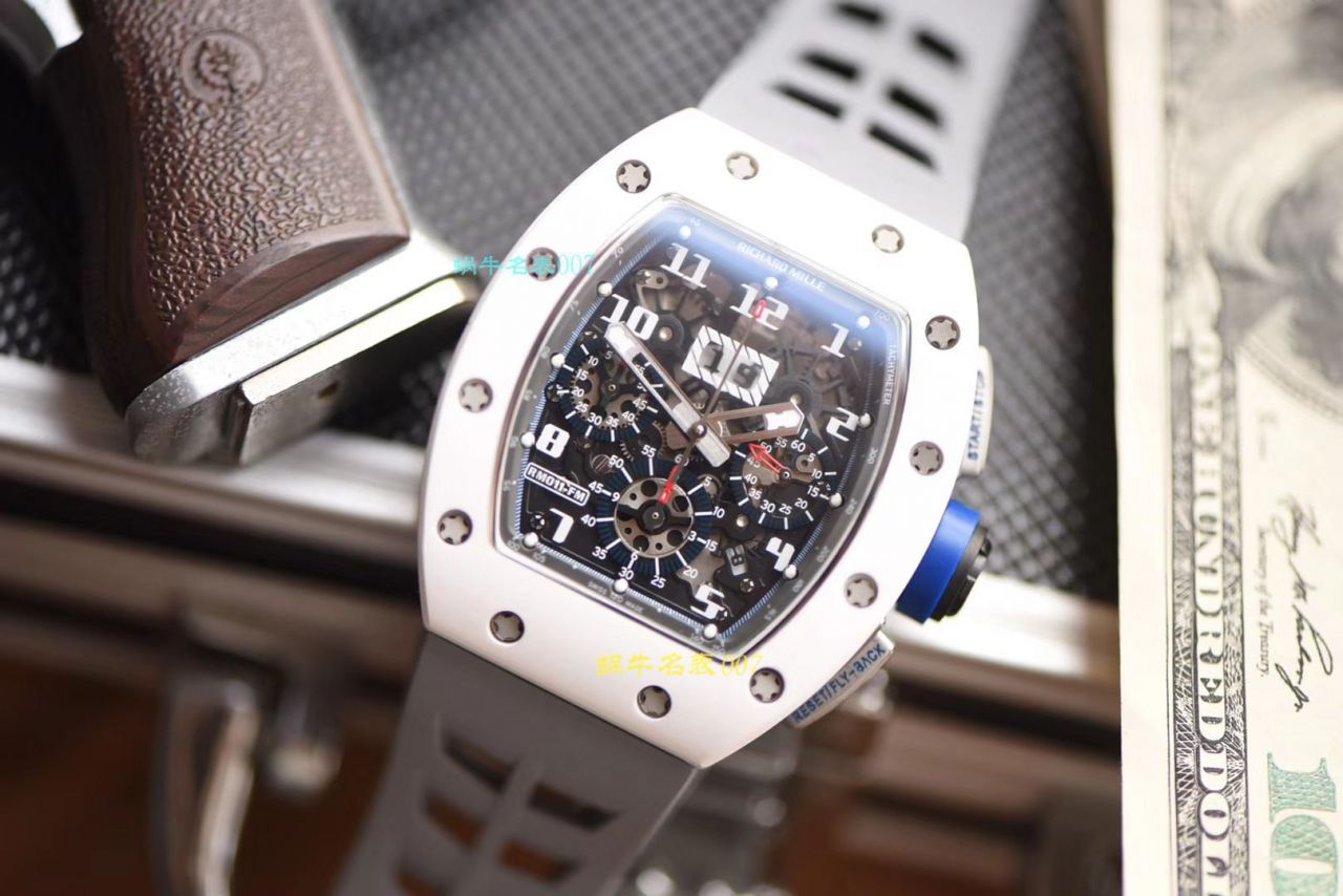 【 Video analysis KV Factory RICHARD MILLE Replica Watches 】 RICHARD MILLE 男士系列RM 011白色 Composite 限量款 wrist watches  / KVRM01199