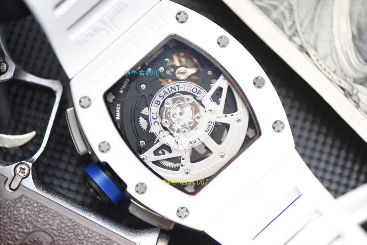 【 Video analysis KV Factory RICHARD MILLE Replica Watches 】 RICHARD MILLE 男士系列RM 011白色 Composite 限量款 wrist watches  / KVRM01199