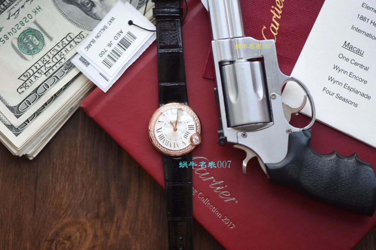 【台湾 Factory 白气球 Replica Copy 女表】 Cartier  BALLON BLANC DE  Cartier 系列WJBL0008 wrist watches  / K229