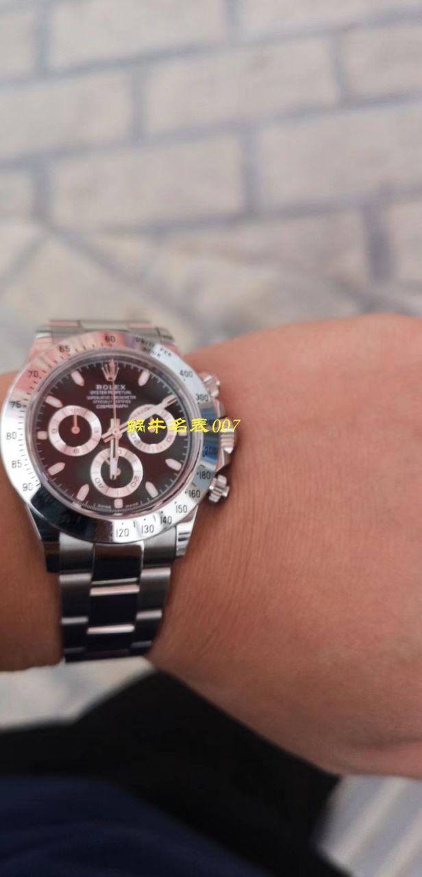 【N Factory 最新神作～原装结构4130 Ditongna 】 Rolex  Cosmograph Daytona  Ditongna  Best  Replica Copy  Watches 116520-78590 黑盘 wrist watches (黑钢迪) / R216