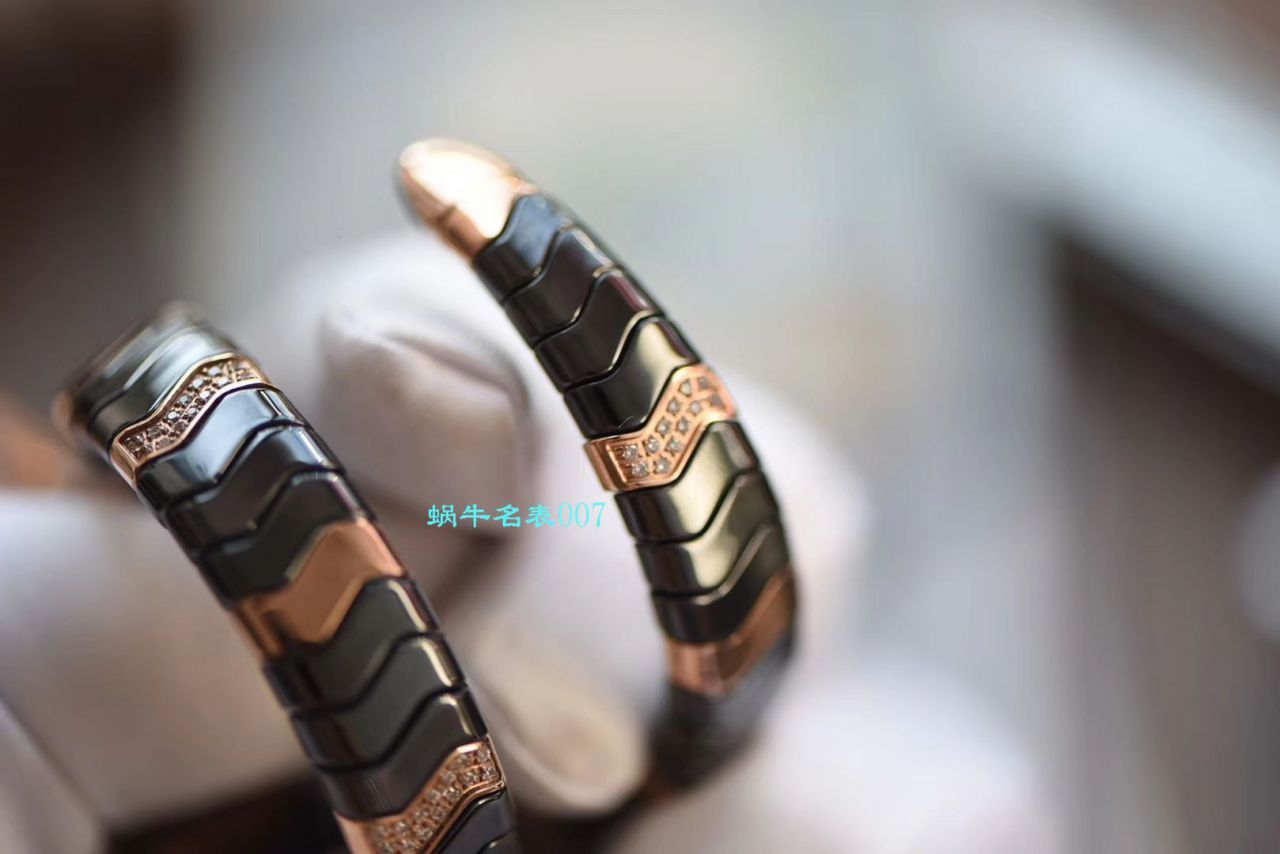 【BV Factory BVLGARI Replica 蛇形女表】 BVLGARI SERPENTI系列102734，102613 SPC35WGDWCGD1.1T白色黑色 Composite  wrist watches  / BG029