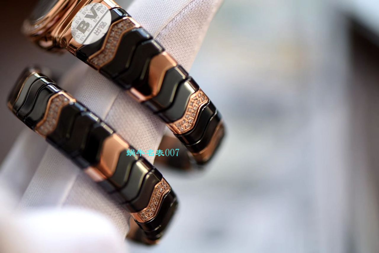 【BV Factory BVLGARI Replica 蛇形女表】 BVLGARI SERPENTI系列102734，102613 SPC35WGDWCGD1.1T白色黑色 Composite  wrist watches  / BG029