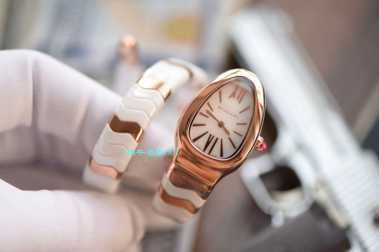 【BV Factory BVLGARI Replica 蛇形女表】 BVLGARI SERPENTI系列102734，102613 SPC35WGDWCGD1.1T白色黑色 Composite  wrist watches  / BG029