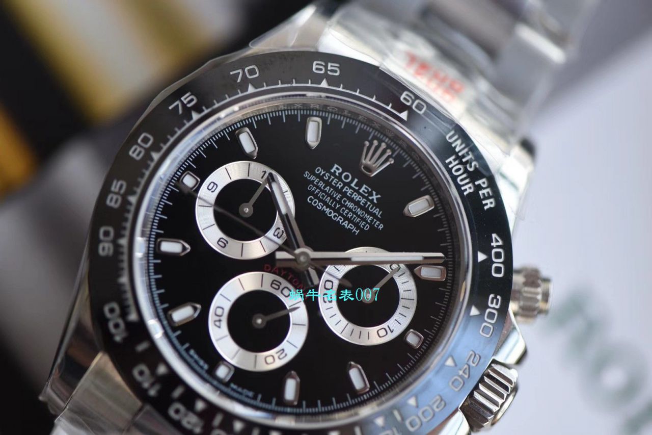 【NOOB Factory  Replica  Rolex  Ditongna  Watches 】N Factory 熊猫迪V3升级版来袭 Cosmograph Daytona  Ditongna  Replica 116500LN-78590 wrist watches  / R380