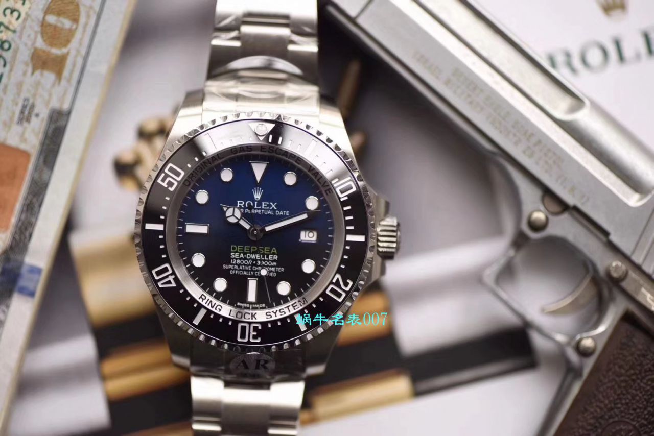 【AR Factory  Replica 超级904L精钢渐变蓝鬼王 Watches 】 Rolex 海使型 Replica Copy 116660-98210 蓝盘 wrist watches  / R381