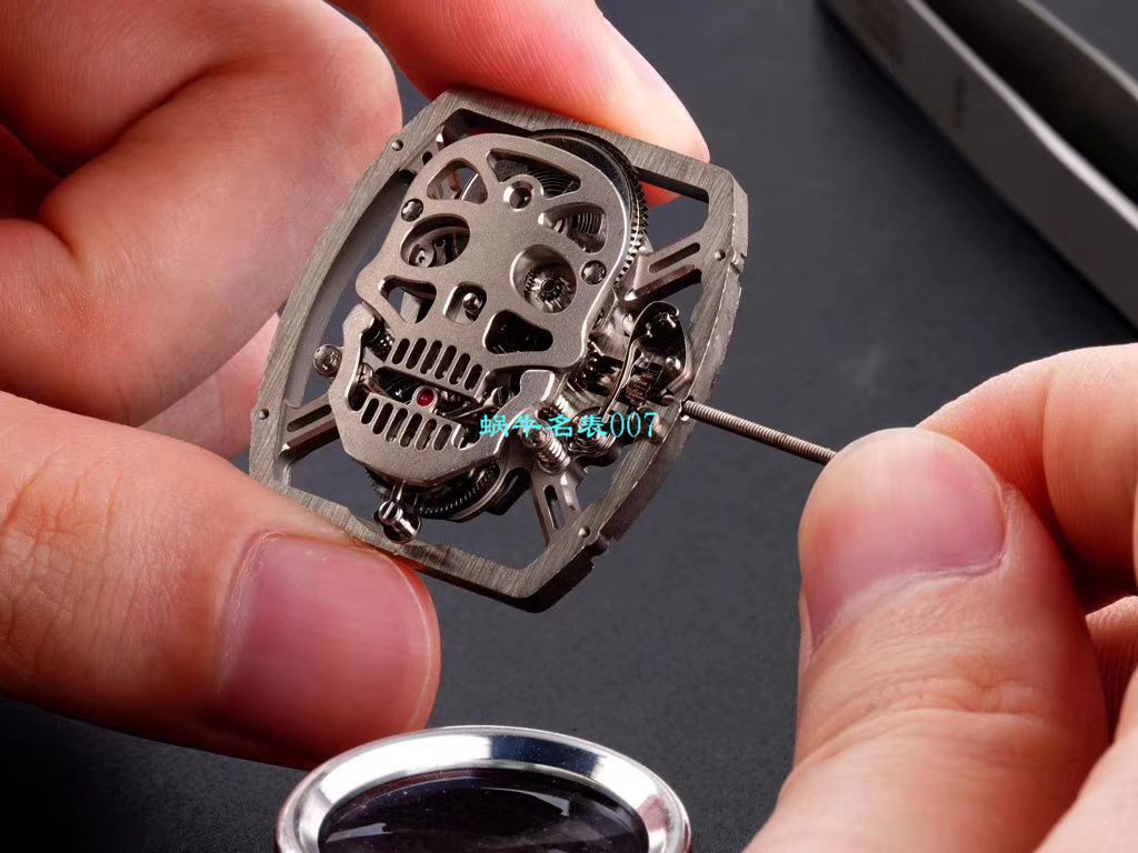 【 Video analysis EUR Factory  RICHARD MILLE  Replica Copy  Watches 】Richard Mille至尊骷髅头鬼王RM052凤凰红配色 / RM052hong