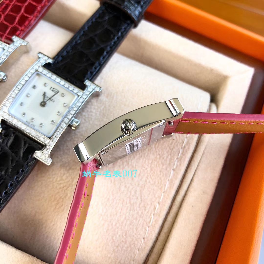 【 TOP  copy customized 真钻女表】Hermès爱马仕HEURE H系列W036819WW00，W036766WW00 wrist watches  / HermA01