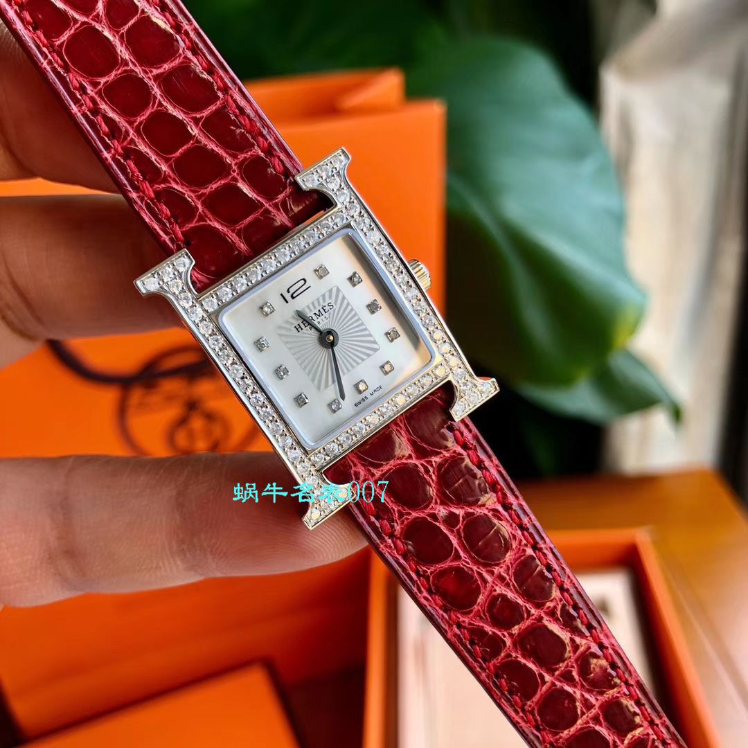 【 TOP  copy customized 真钻女表】Hermès爱马仕HEURE H系列W036819WW00，W036766WW00 wrist watches  / HermA01