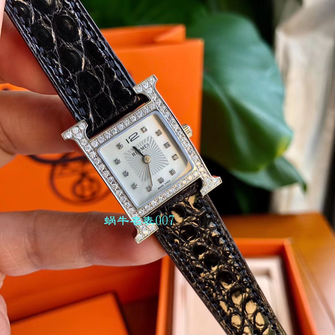 【 TOP  copy customized 真钻女表】Hermès爱马仕HEURE H系列W036819WW00，W036766WW00 wrist watches  / HermA01
