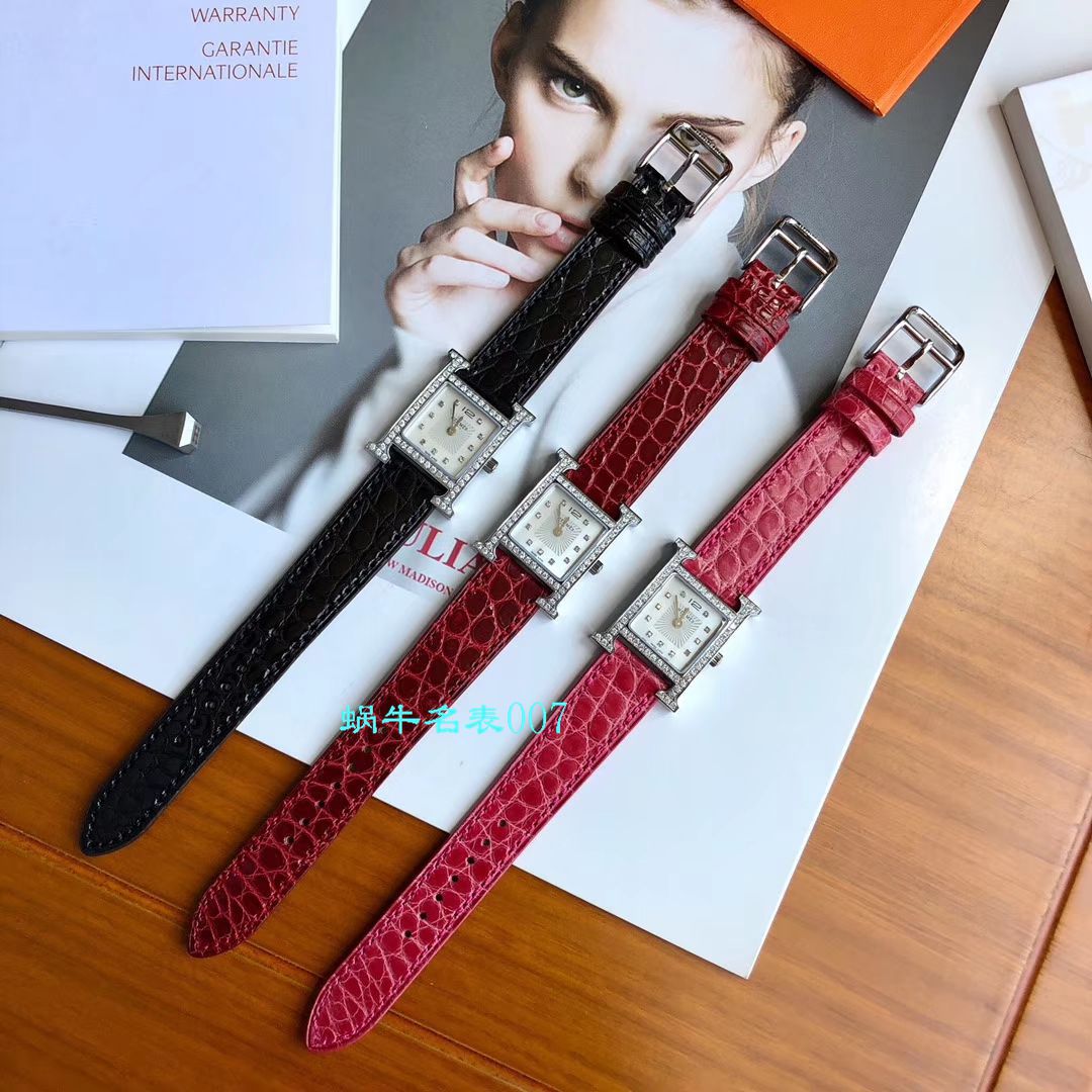 【 TOP  copy customized 真钻女表】Hermès爱马仕HEURE H系列W036819WW00，W036766WW00 wrist watches  / HermA01