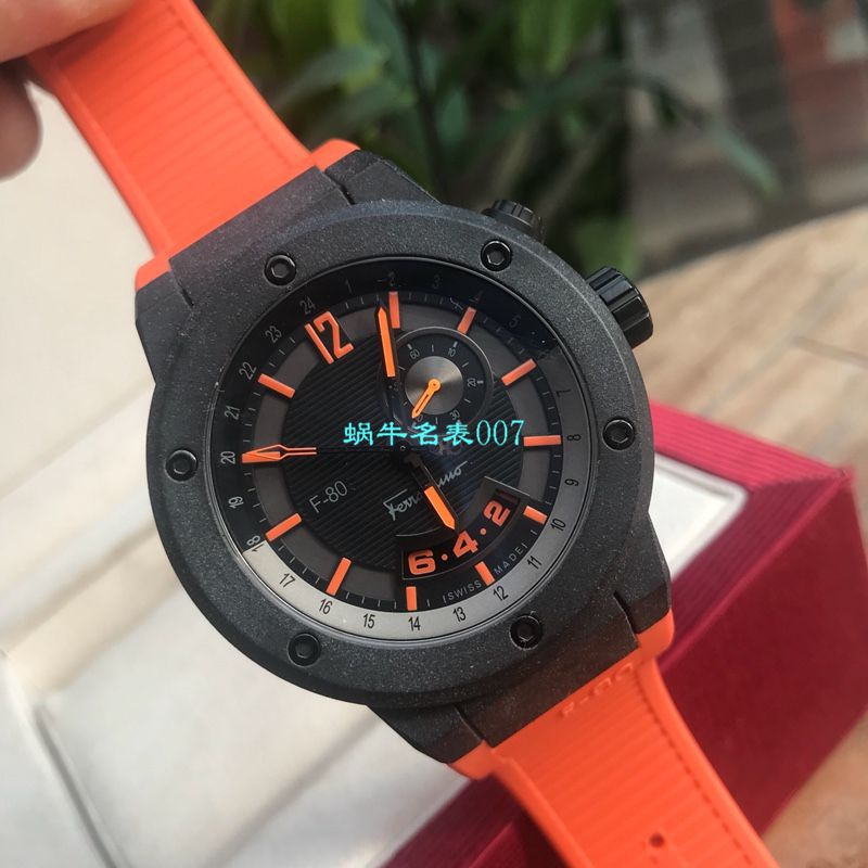 【渠道原单】菲拉格慕Ferragamo F-80系列碳素纤维男士 wrist watches  / FEL011