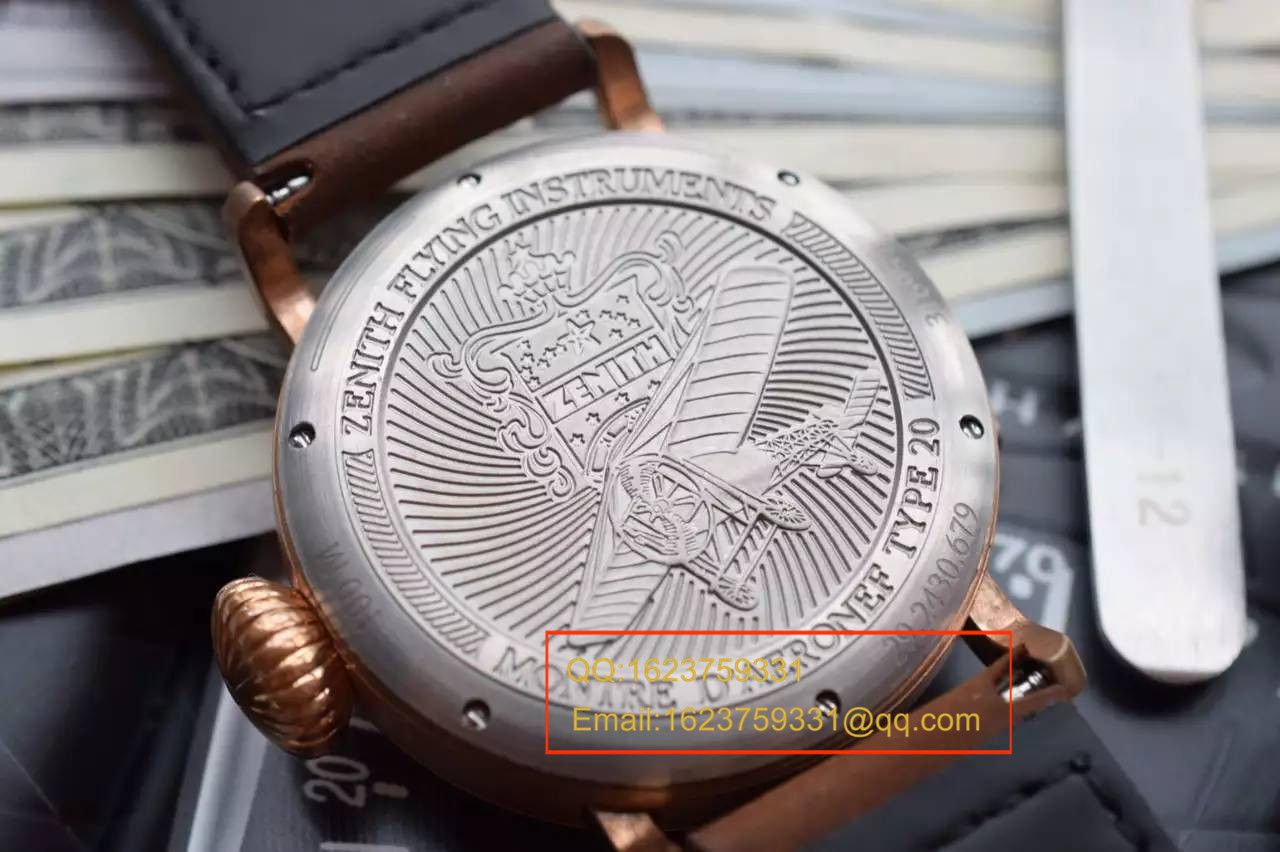 【XF Factory Zenith青铜大飞 Replica Copy  Watches 】真力时飞行员系列29.2430.679/21.C753 wrist watches  / ZLS039