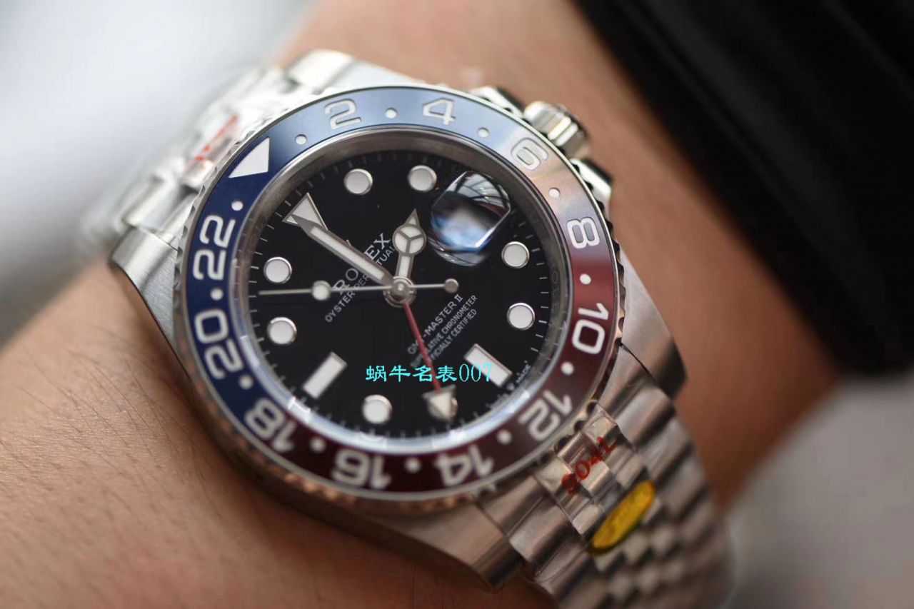 【 Video analysis N Factory  top 红蓝圈仿 Replica Copy 表】 Rolex  GMT MASTER II系列126710BLRO-0001 wrist watches  / R387
