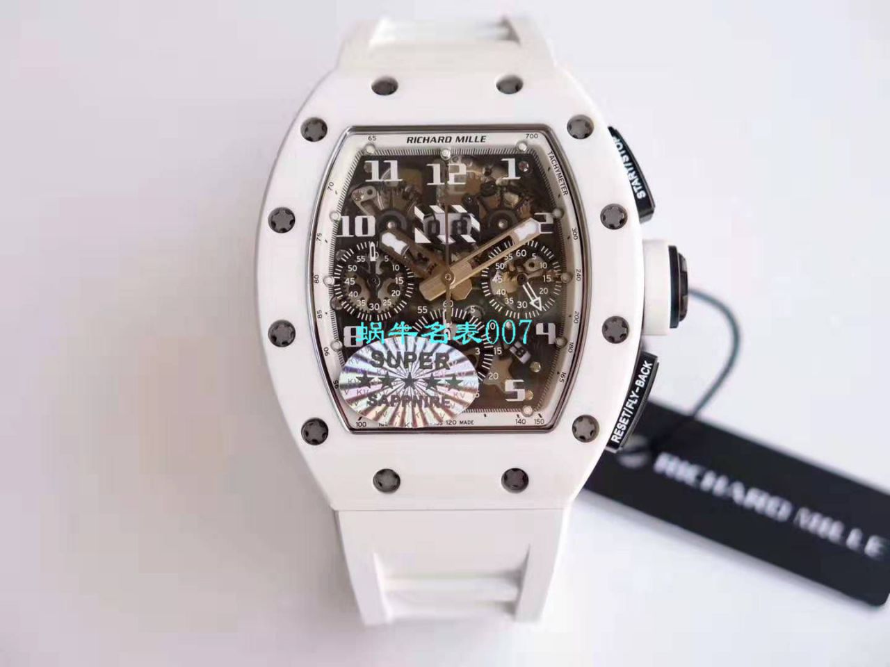 【 Video analysis KV Factory RICHARD MILLE Replica Watches 】 RICHARD MILLE 男士系列RM 011白色 Composite 限量款 wrist watches  / KVRM01199