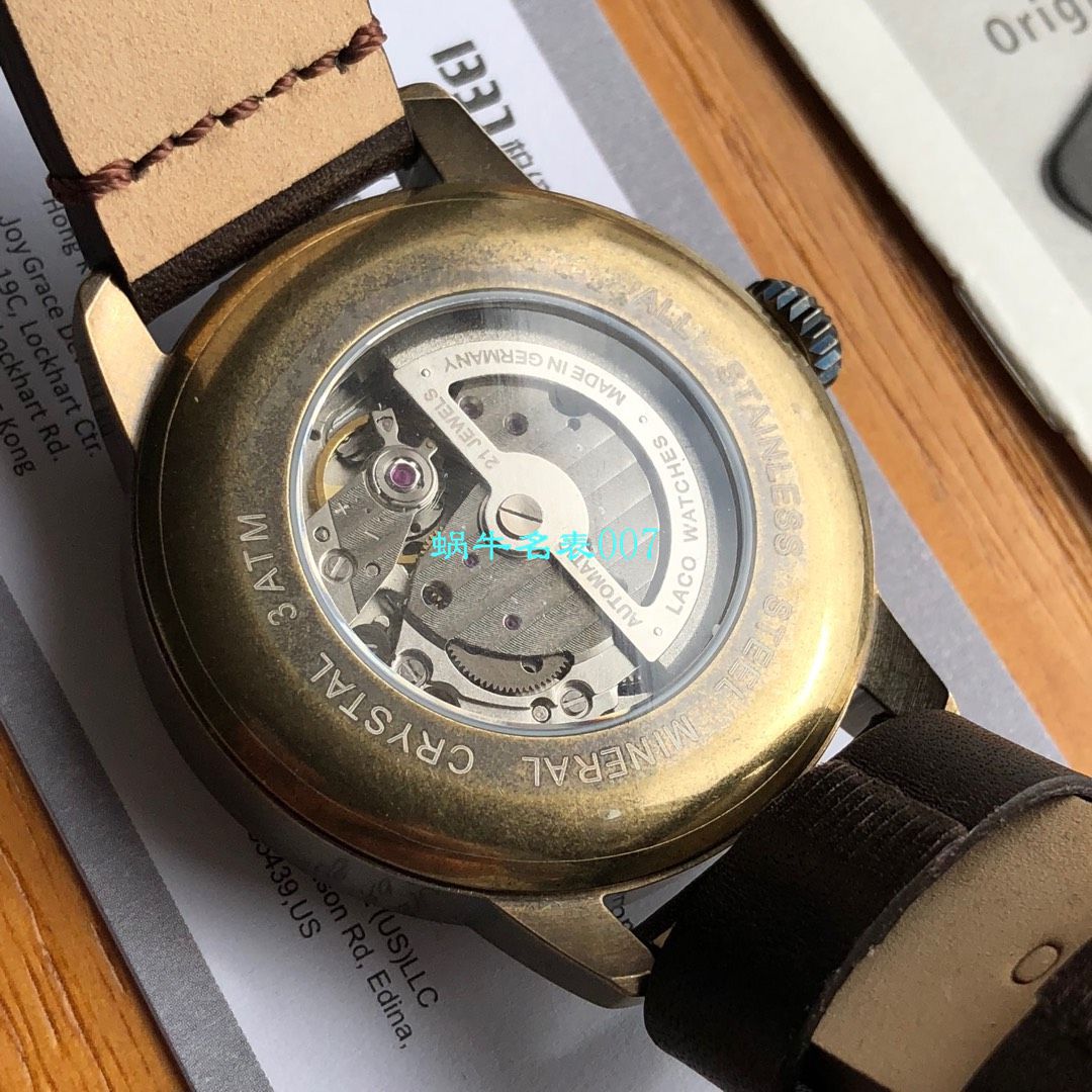 【渠道LACO原单】朗坤飞行员系列861760N wrist watches  / Laco01