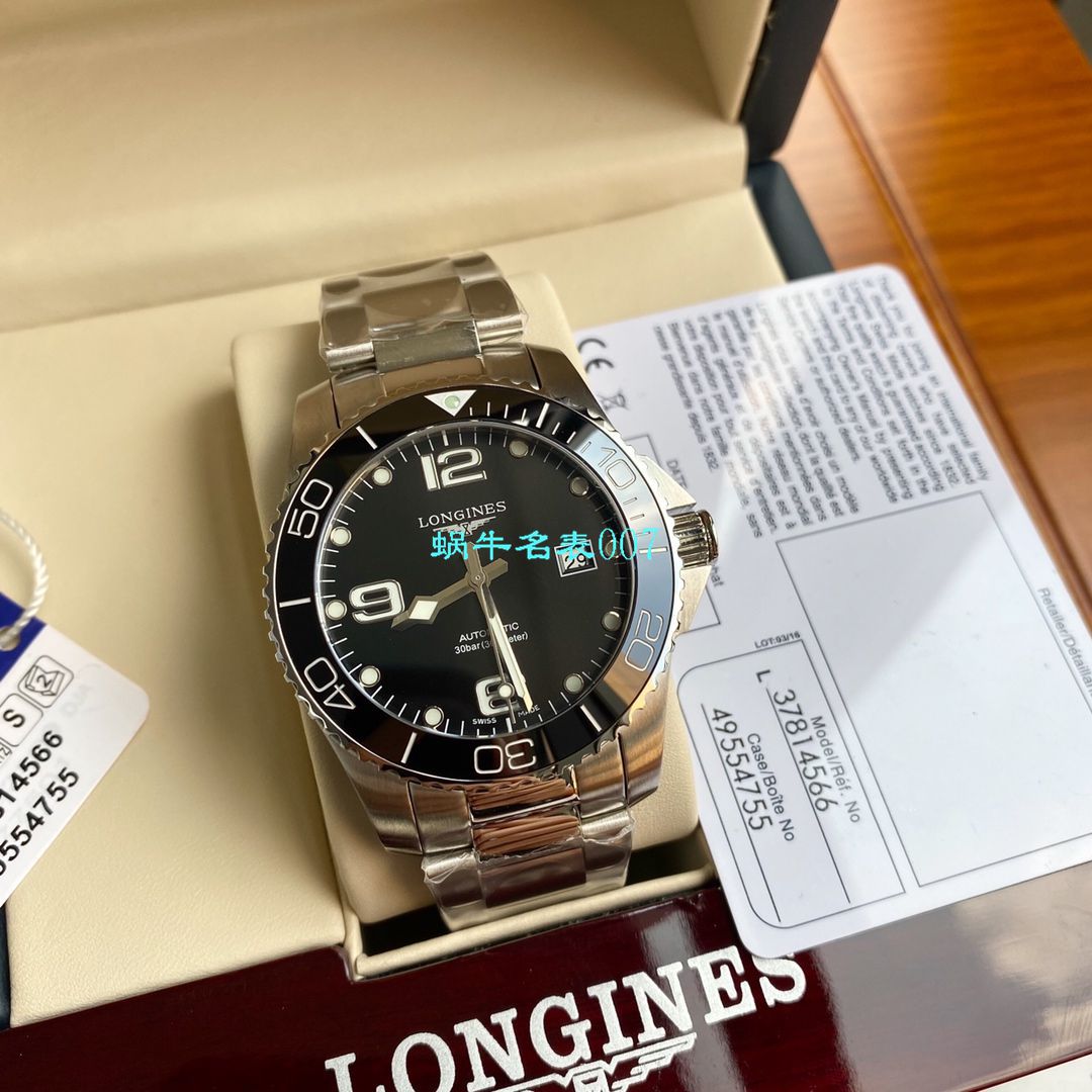 【渠道原单Longines】 Longines 康卡斯潜水系列L3.742.4.56.6 wrist watches  / L116