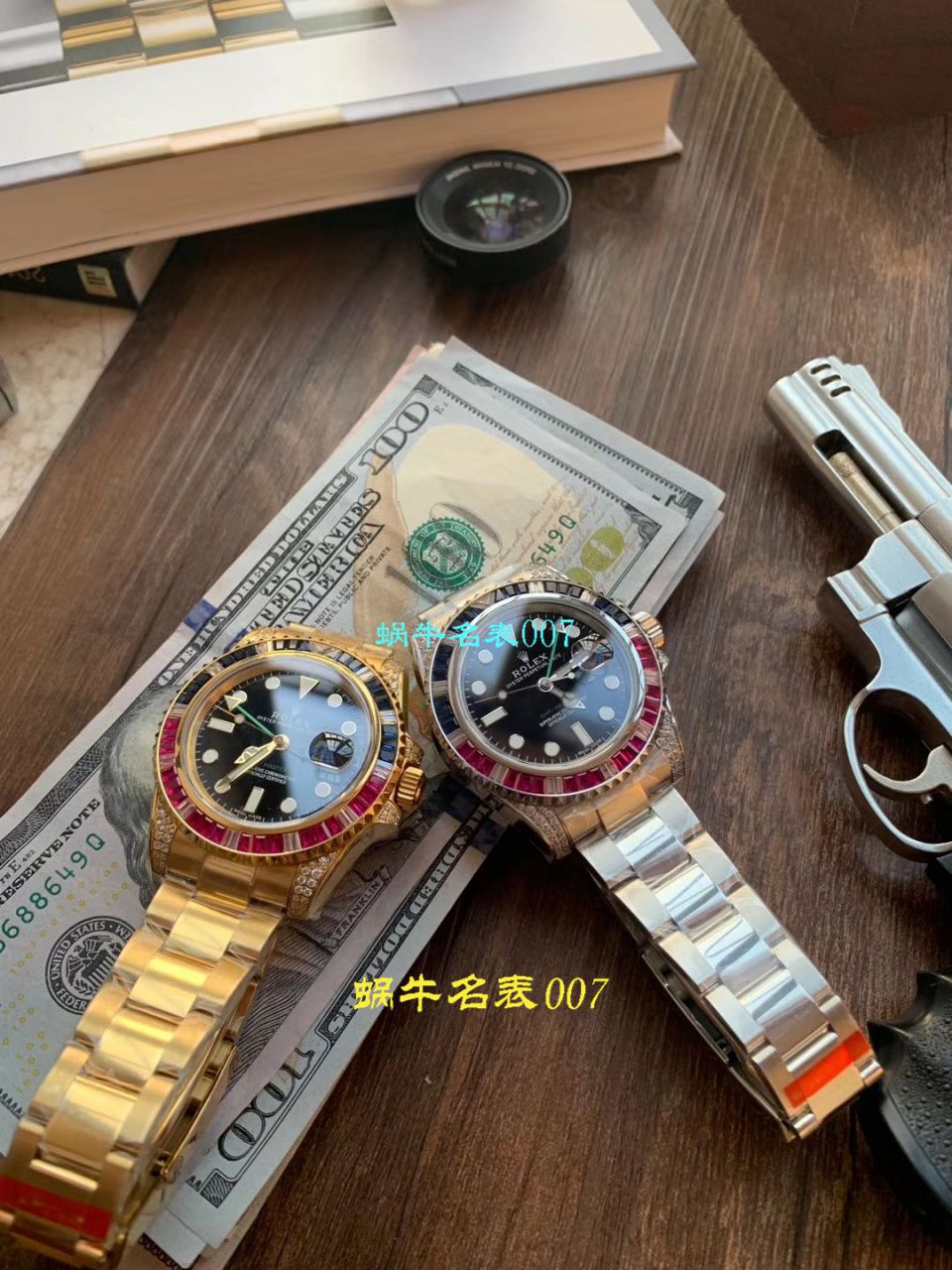 【LF Factory Rolex top  Replica Copy  Watches 】 Rolex  GMT MASTER II系列镶钻116758 SAru-78208,116759 SAru-78209 wrist watches  / R389
