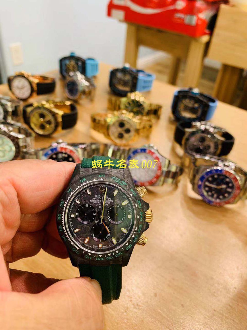 【TW Factory  Rolex  Replica Watches 】 Rolex ROLEX宇宙计时 Ditongna 系列之 carbon fiber 海外 copy customized 版 / R367